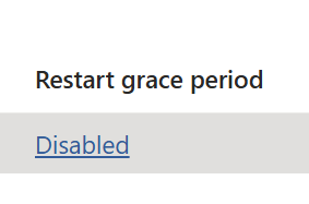 Device reboot disabled in Intune