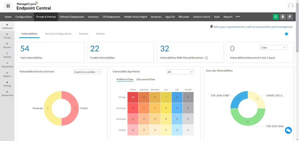 ManageEngine Endpoint Central patches