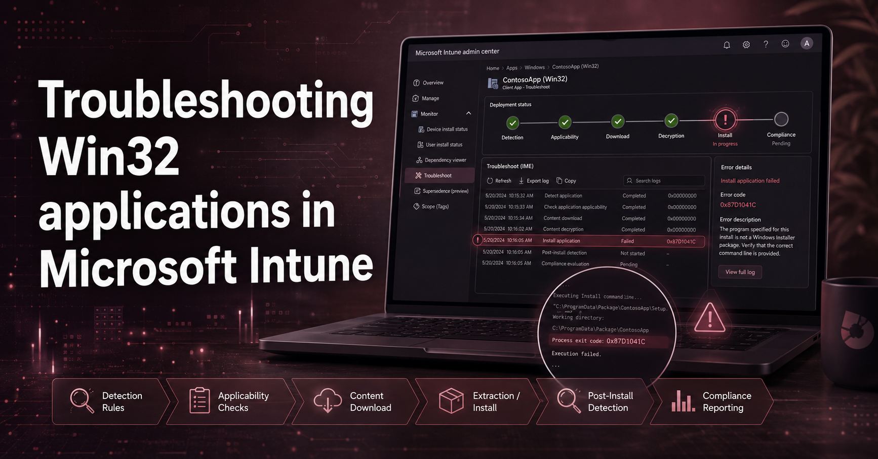 Troubleshooting Win32 applications in Microsoft Intune