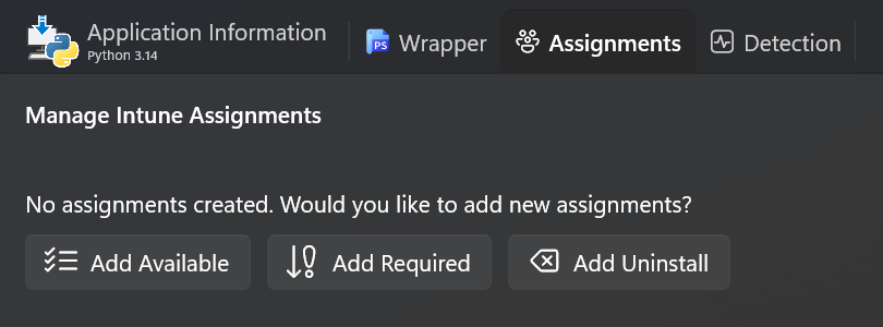 Assignments