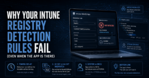 Why Your Intune Registry Detection Rules Fail (Even When the App Is There)